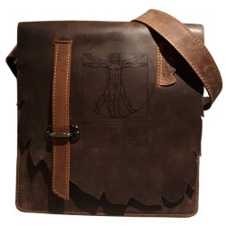 Skuldertaske / Crossbody med "DA VINCI" Anatomy motiv 